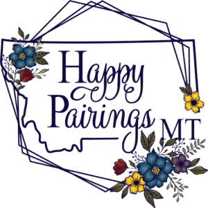 Logo of Happy Pairings MT, a mobile charcuterie cart event catering in Billings, Montana