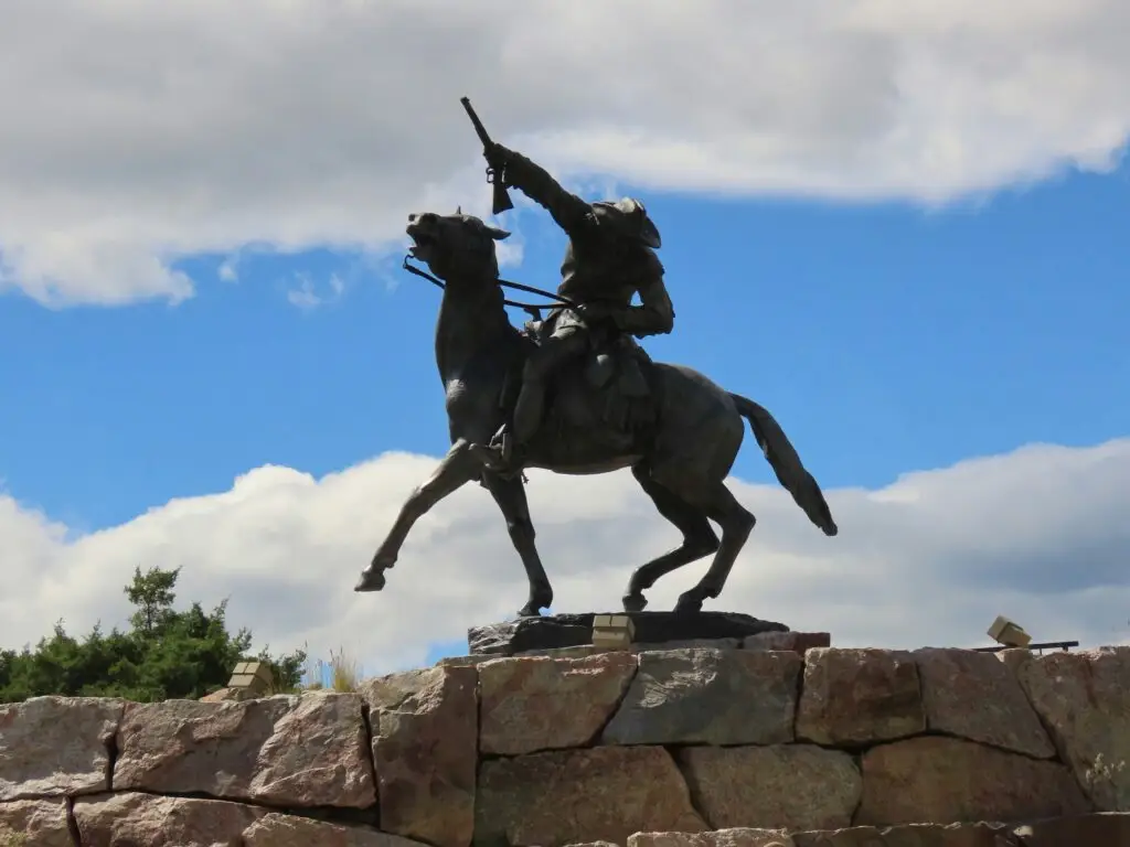 Buffalo Bill statue in Cody, Wyoming